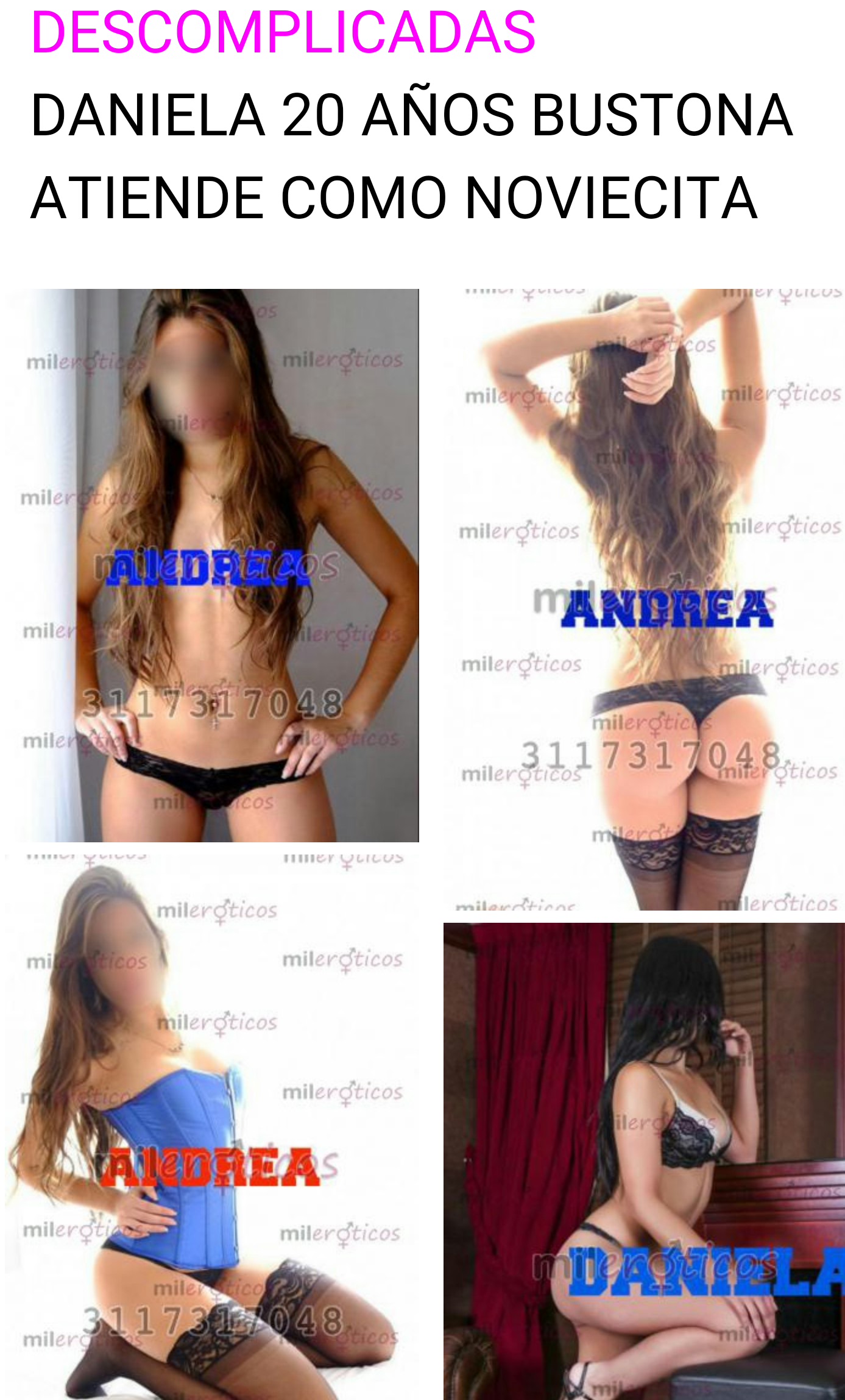 Quien me puede dar información de estas chicas