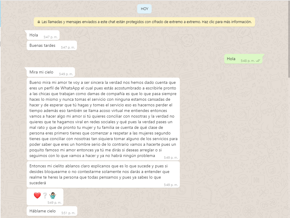 ADVERTENCIA, Nueva modalidad de estafa y extorsión