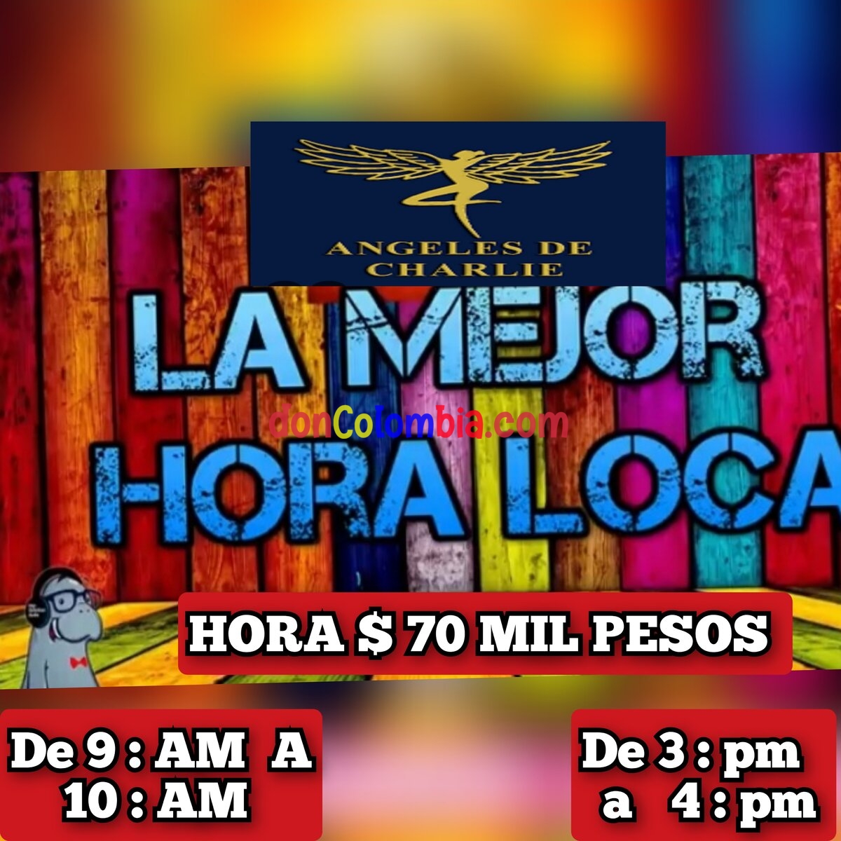 HORA LOCA $70 MIL CON SITIO DE 3 PM A 4 PM HOY SABADO 318 936 8401