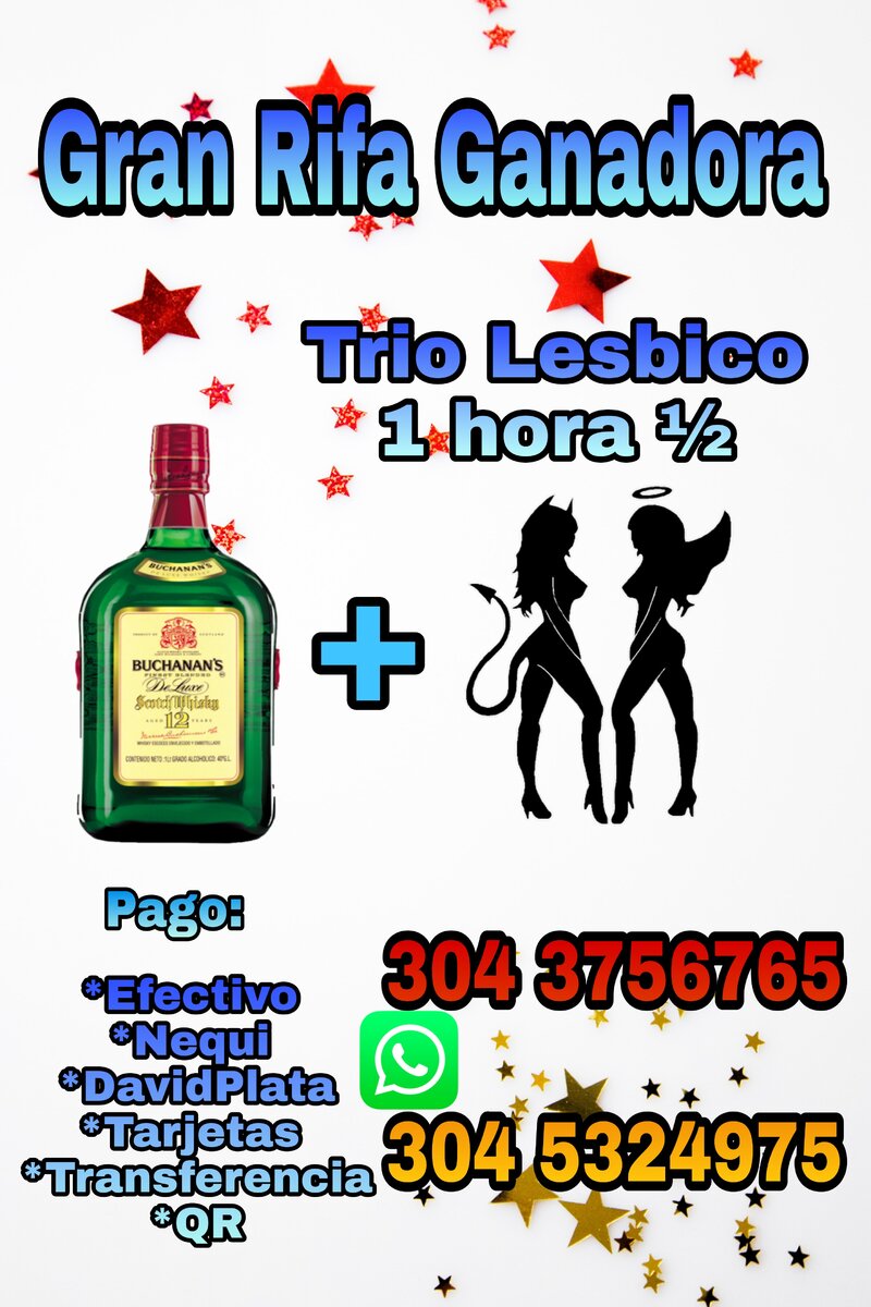 Promo Ultimas Boletas Trio Lesbico + Old Parr o Buchannas
