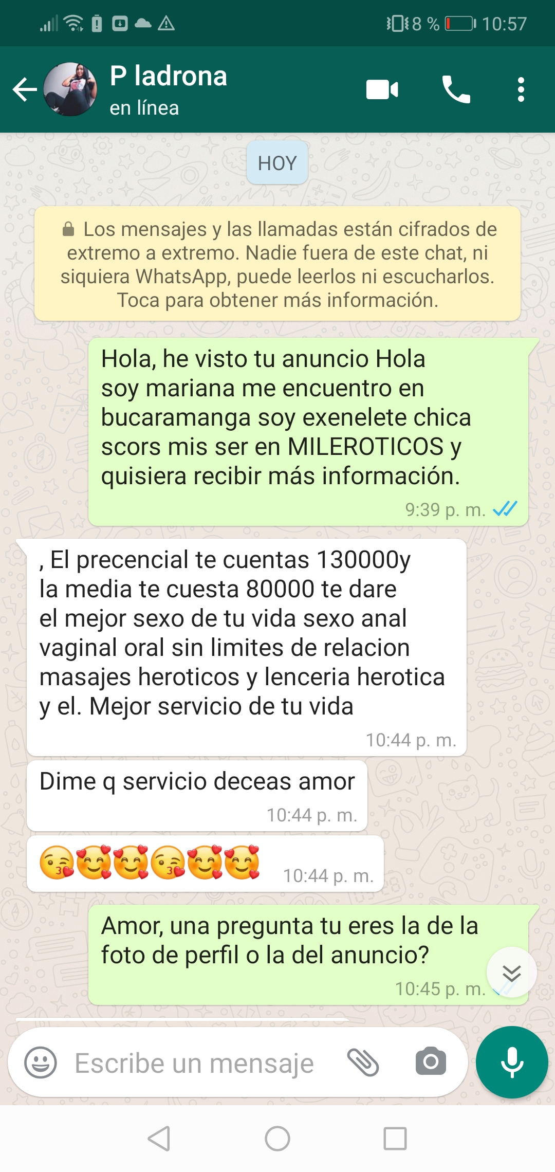 Perfiles falsos que me tienen mamando