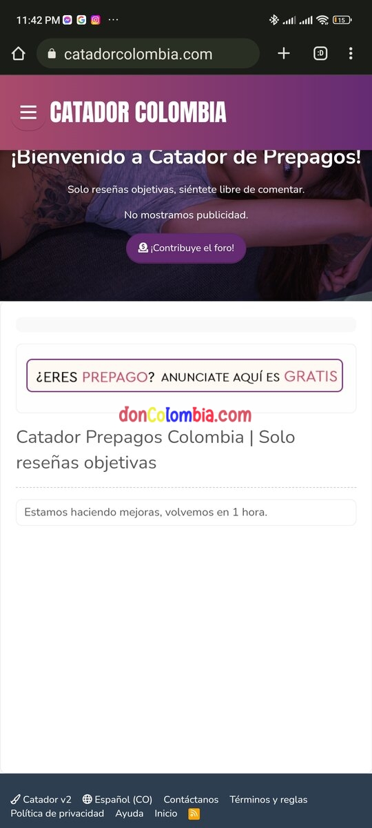 Problemas en Catador Colombia?