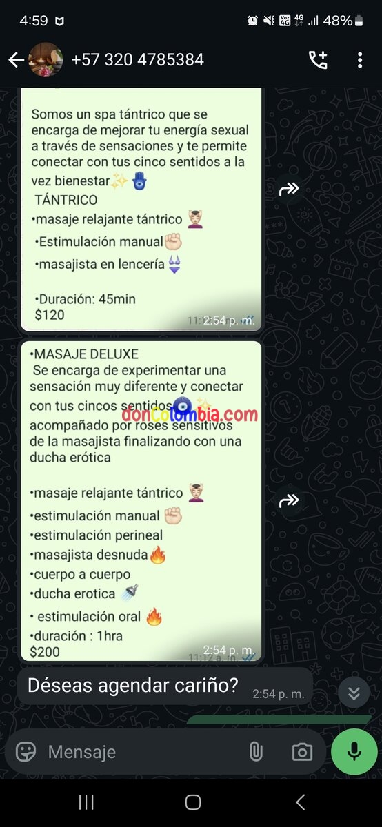 Masajista de la 60# 64-81 cel 3204785384